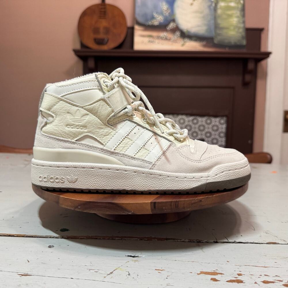 Adidas Ivy Park Forum Mid Mens Size 7.5 Cream Sneaker Shoes